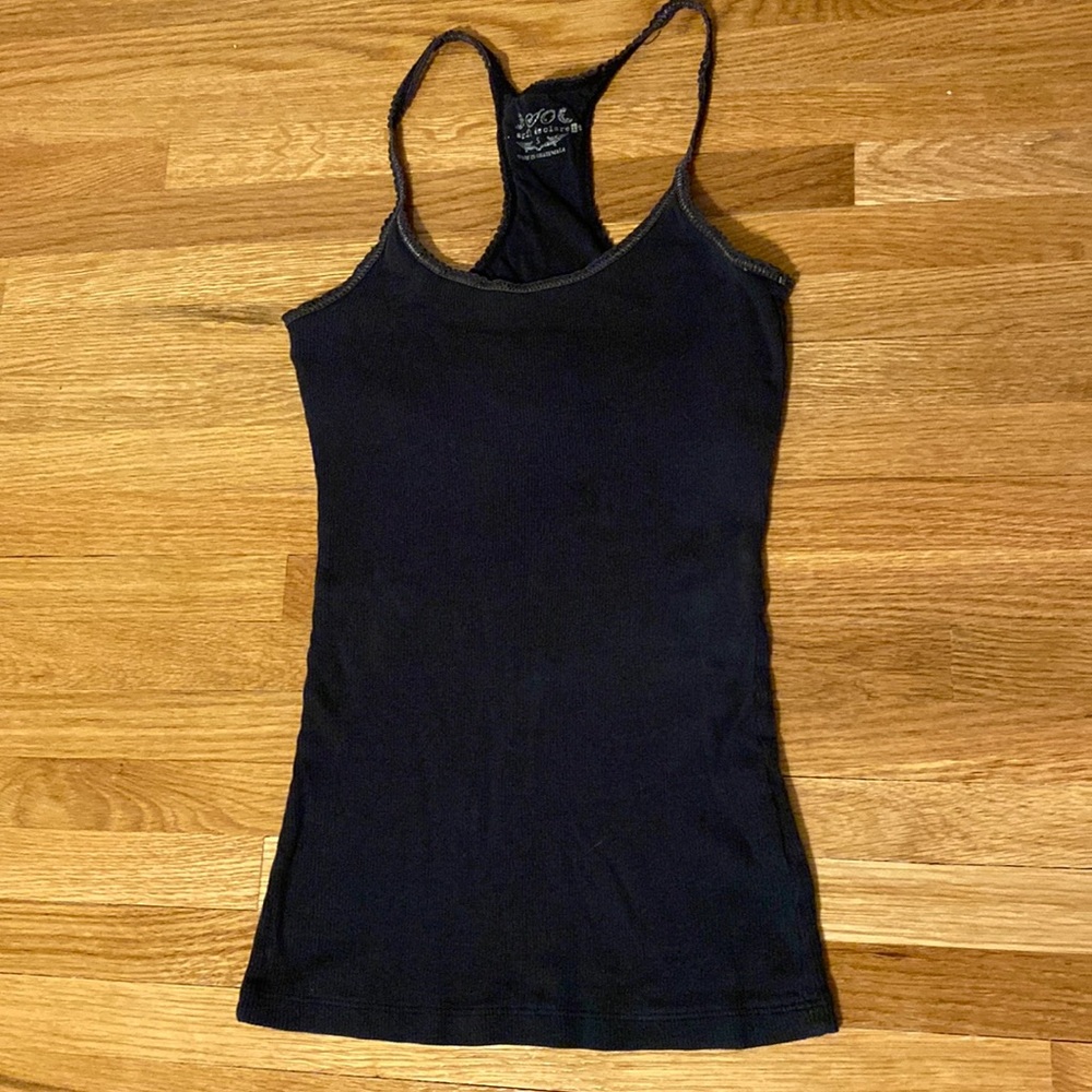 Black tank top